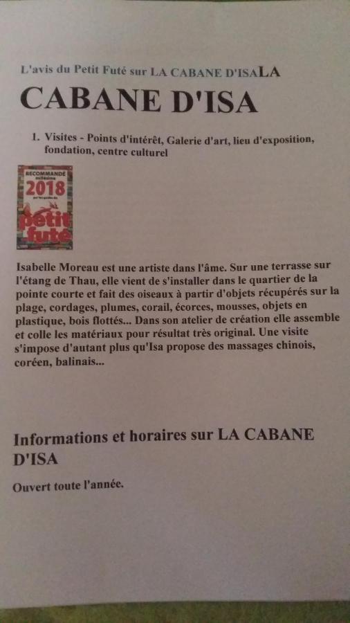 La Cabane D'Isa Sète Esterno foto